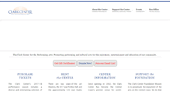 Desktop Screenshot of clarkcenter.org